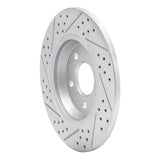 Dynamic Friction 2008-2025 Audi A4 (USA/Canada) Rear Right Drilled & Slotted Geoperformance Rotor by Dynamic Friction Company 830-73061R