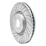 Dynamic Friction 2012-2018 Audi A7 Quattro Front Left Drilled & Slotted Geoperformance Rotor by Dynamic Friction Company 830-73064L