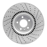 Dynamic Friction 2012-2018 Audi A7 Quattro Front Left Drilled & Slotted Geoperformance Rotor by Dynamic Friction Company 830-73064L