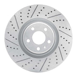 Dynamic Friction 2012-2018 Audi A7 Quattro Front Left Drilled & Slotted Geoperformance Rotor by Dynamic Friction Company 830-73064L
