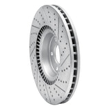 Dynamic Friction 2012-2018 Audi A7 Quattro Front Left Drilled & Slotted Geoperformance Rotor by Dynamic Friction Company 830-73064L
