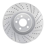 Dynamic Friction 2012-2018 Audi A6 Quattro Front Right Drilled & Slotted Geoperformance Rotor by Dynamic Friction Company 830-73064R