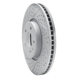 Dynamic Friction 2011-2017 Audi A4 Allroad Front Left Drilled & Slotted Geoperformance Rotor by Dynamic Friction Company 830-73065L