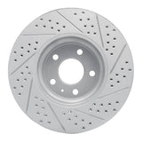 Dynamic Friction 2011-2017 Audi A4 Allroad Front Left Drilled & Slotted Geoperformance Rotor by Dynamic Friction Company 830-73065L
