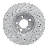 Dynamic Friction 2011-2017 Audi Q5 (Mexico) Front Right Drilled & Slotted Geoperformance Rotor by Dynamic Friction Company 830-73065R