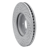 Dynamic Friction 2011-2017 Audi Q5 (Mexico) Front Right Drilled & Slotted Geoperformance Rotor by Dynamic Friction Company 830-73065R