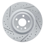 Dynamic Friction 2017-2026 Audi S7 Rear Left Drilled & Slotted Geoperformance Rotor by Dynamic Friction Company 830-73079L