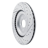 Dynamic Friction 2017-2026 Audi S7 Rear Left Drilled & Slotted Geoperformance Rotor by Dynamic Friction Company 830-73079L