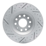 Dynamic Friction 2016-2025 Audi Q3 Rear Right Drilled & Slotted Geoperformance Rotor by Dynamic Friction Company 830-73082R