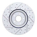Dynamic Friction 2018-2025 Audi S5 Front Right Drilled & Slotted Geoperformance Rotor by Dynamic Friction Company 830-73083R