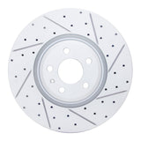Dynamic Friction 2018-2025 Audi S5 Front Right Drilled & Slotted Geoperformance Rotor by Dynamic Friction Company 830-73083R