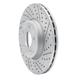 Dynamic Friction 2008-2025 Audi A5 Sportback Front Right Drilled & Slotted Geoperformance Rotor by Dynamic Friction Company 830-73086R