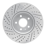 Dynamic Friction 2008-2025 Audi A5 Sportback Front Right Drilled & Slotted Geoperformance Rotor by Dynamic Friction Company 830-73086R