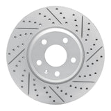 Dynamic Friction 2008-2025 Audi A5 Sportback Front Right Drilled & Slotted Geoperformance Rotor by Dynamic Friction Company 830-73086R