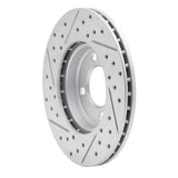 R1 Concepts 1986-1998 Volkswagen Derby (Mexico) Front Right Drilled & Slotted Geoperformance Rotor by R1 Concepts 830-74006R