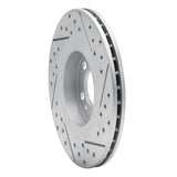 R1 Concepts 1998-2015 Volkswagen Golf Front Left Drilled & Slotted Geoperformance Rotor by R1 Concepts 830-74016L