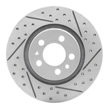 R1 Concepts 1998-2015 Volkswagen Beetle/Jetta Wagon Front Right Drilled & Slotted Geoperformance Rotor by R1 Concepts 830-74016R