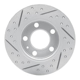 R1 Concepts 1998-2024 Audi TT Rear Right Drilled & Slotted Geoperformance Rotor by R1 Concepts 830-74019R
