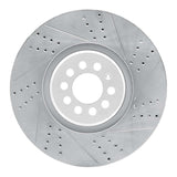 Dynamic Friction 2004-2006 Audi TT Quattro Right Front Drilled & Slotted Geoperformance Rotor by Dynamic Friction Company 830-74025D