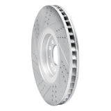 Dynamic Friction 2004-2006 Audi TT Quattro Right Front Drilled & Slotted Geoperformance Rotor by Dynamic Friction Company 830-74025D