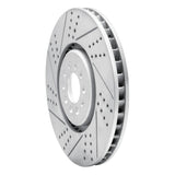 Dynamic Friction 2004-2006 Audi TT Quattro Left Front Drilled & Slotted Geoperformance Rotor by Dynamic Friction Company 830-74026D