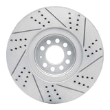 Dynamic Friction 2004-2006 Audi TT Quattro Left Front Drilled & Slotted Geoperformance Rotor by Dynamic Friction Company 830-74026D
