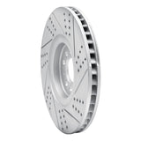 Dynamic Friction 2004-2006 Audi TT Quattro Left Front Drilled & Slotted Geoperformance Rotor by Dynamic Friction Company 830-74026D