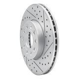 Dynamic Friction 2005-2025 Audi A3 (Mexico) Front Right Drilled & Slotted Geoperformance Rotor by Dynamic Friction Company 830-74028R