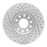 Dynamic Friction 2005-2025 Audi A3 (Mexico) Front Right Drilled & Slotted Geoperformance Rotor by Dynamic Friction Company 830-74028R