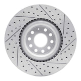 Dynamic Friction 2006-2013 Audi S3 (Mexico) Front Left Drilled & Slotted Geoperformance Rotor by Dynamic Friction Company 830-74029L