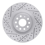Dynamic Friction 2006-2013 Audi S3 (Mexico) Front Left Drilled & Slotted Geoperformance Rotor by Dynamic Friction Company 830-74029L