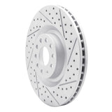 Dynamic Friction 2006-2013 Audi S3 (Mexico) Front Right Drilled & Slotted Geoperformance Rotor by Dynamic Friction Company 830-74029R