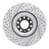 Dynamic Friction 2006-2013 Audi S3 (Mexico) Front Right Drilled & Slotted Geoperformance Rotor by Dynamic Friction Company 830-74029R