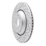 Dynamic Friction 2006-2025 Audi TT Quattro RS Rear Left Drilled & Slotted Geoperformance Rotor by Dynamic Friction Company 830-74030L