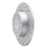 Dynamic Friction 2005-2025 Audi A3 Sportback E-Tron Rear Left Drilled & Slotted Geoperformance Rotor by Dynamic Friction Company 830-74031L