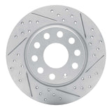 Dynamic Friction 2005-2025 Audi A3 Sportback E-Tron Rear Right Drilled & Slotted Geoperformance Rotor by Dynamic Friction Company 830-74031R