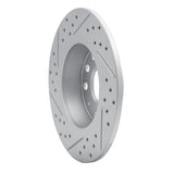 Dynamic Friction 2005-2025 Audi A3 Sportback E-Tron Rear Right Drilled & Slotted Geoperformance Rotor by Dynamic Friction Company 830-74031R