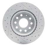 Dynamic Friction 2005-2015 Volkswagen Bora (Mexico) Front Left Drilled & Slotted Geoperformance Rotor by Dynamic Friction Company 830-74032L