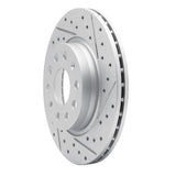 Dynamic Friction 2005-2015 Volkswagen Jetta Sedan Front Right Drilled & Slotted Geoperformance Rotor by Dynamic Friction Company 830-74032R
