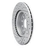Dynamic Friction 2005-2015 Volkswagen Jetta Sedan Front Right Drilled & Slotted Geoperformance Rotor by Dynamic Friction Company 830-74032R
