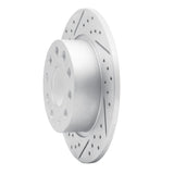Dynamic Friction 2010-2019 Audi A3 Rear Left Drilled & Slotted Geoperformance Rotor by Dynamic Friction Company 830-74033L
