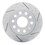 Dynamic Friction 2010-2019 Audi A3 Rear Right Drilled & Slotted Geoperformance Rotor by Dynamic Friction Company 830-74033R