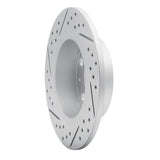 Dynamic Friction 2010-2019 Audi A3 Rear Right Drilled & Slotted Geoperformance Rotor by Dynamic Friction Company 830-74033R