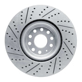 Dynamic Friction 2012-2025 Audi A3 Quattro Front Right Drilled & Slotted Geoperformance Rotor by Dynamic Friction Company 830-74034R