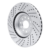 Dynamic Friction 2012-2025 Audi A3 Quattro Front Right Drilled & Slotted Geoperformance Rotor by Dynamic Friction Company 830-74034R