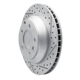 Dynamic Friction 2003-2018 Audi Q7 Rear Right Drilled & Slotted Geoperformance Rotor by Dynamic Friction Company 830-74048R