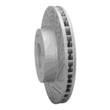 Dynamic Friction 2003-2018 Porsche Cayenne Right Front Drilled & Slotted Geoperformance Rotor by Dynamic Friction Company 830-74049D