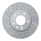 Dynamic Friction 2003-2018 Porsche Cayenne Left Front Drilled & Slotted Geoperformance Rotor by Dynamic Friction Company 830-74050D