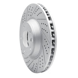 Dynamic Friction 2003-2015 Audi Q7 Left Front Drilled & Slotted Geoperformance Rotor by Dynamic Friction Company 830-74051D