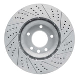 Dynamic Friction 2003-2015 Audi Q7 Left Front Drilled & Slotted Geoperformance Rotor by Dynamic Friction Company 830-74051D